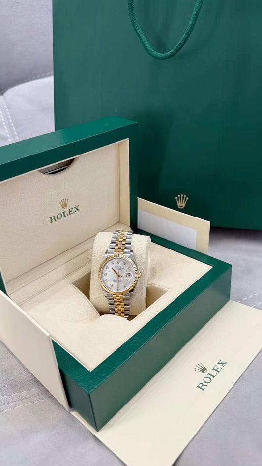 Datejust 36mm 2 Tones Fond Blanc normal