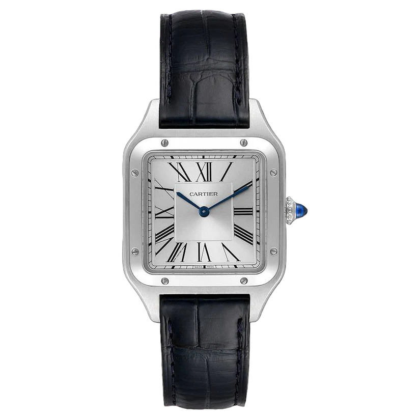 Cartier Santos dumont silver Petit modele