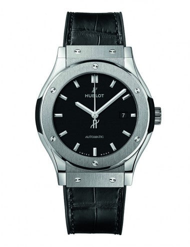 Hublot pour Homme Noir cuir