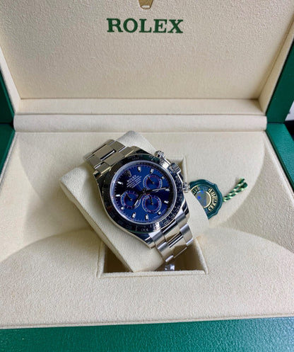 Montre RLX Daytona Cosmographe Fond Bleu 116509 Pour Homme