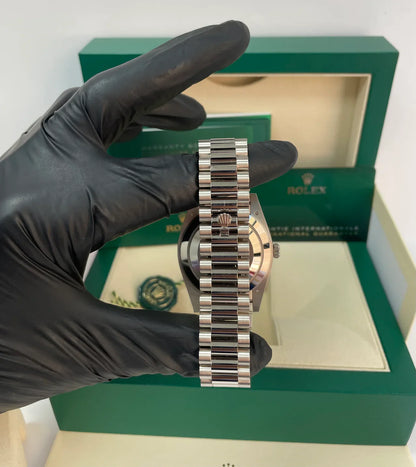 Rolex Day-Date 40  White Roman Dial