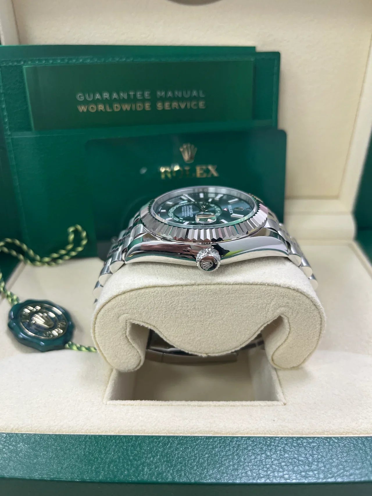 Rolex Sky-Dweller Mint Green Jubilee Bracelet 336934