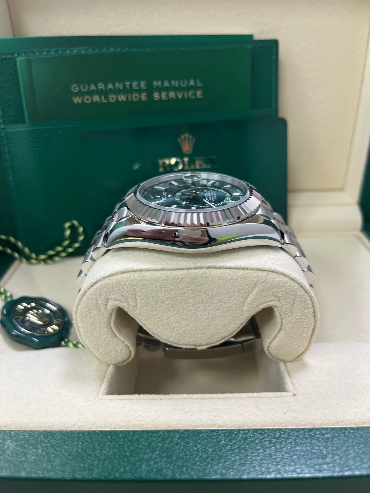 Rolex Sky-Dweller Mint Green Jubilee Bracelet 336934