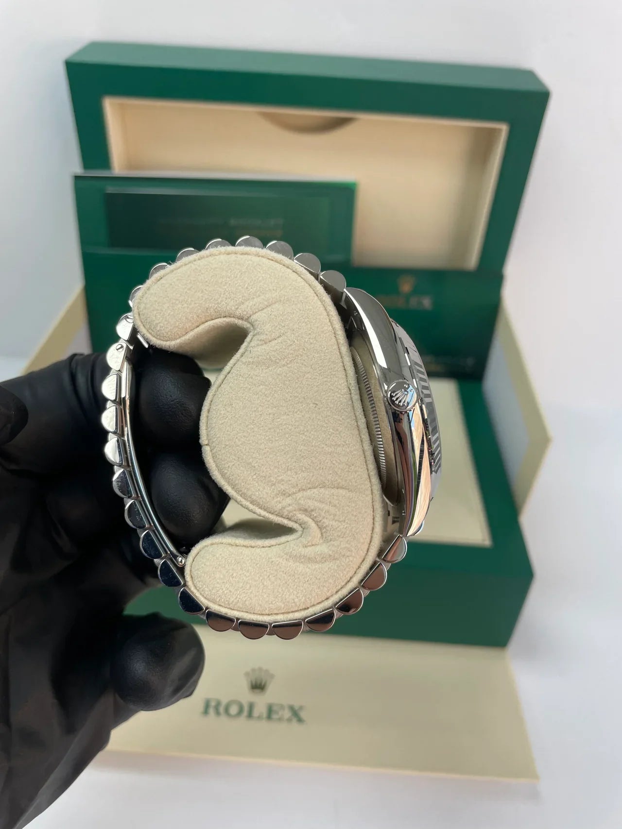 Rolex Day-Date 40  White Roman Dial