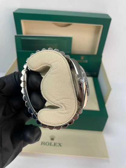 Rolex Day-Date 40  White Roman Dial