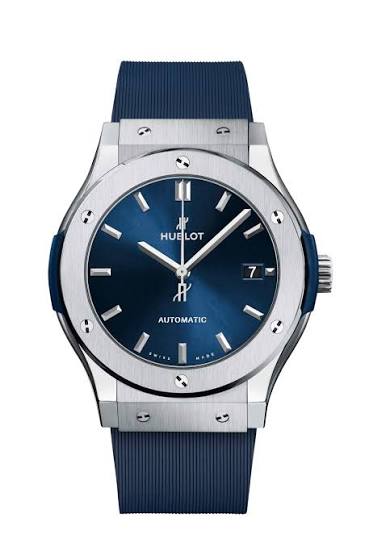 Hublot pour Homme Bleu caoutchouc