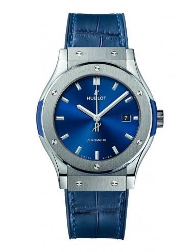 Hublot pour Homme Bleu cuir