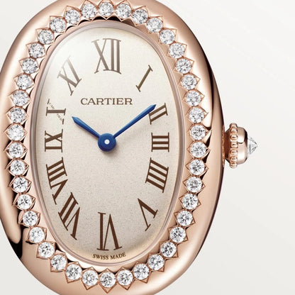Cartier baignoire 25mm taille 17 rose gold/serti
