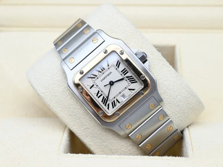 Cartier santos femme two tone