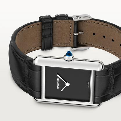 MONTRE TANK LOUIS full black silver