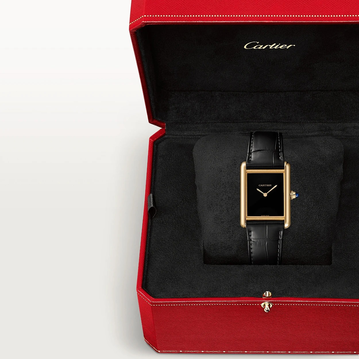 MONTRE TANK LOUIS CARTIER full black gold