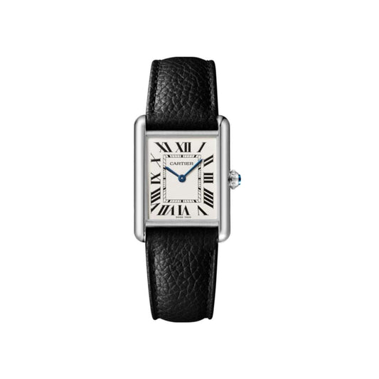 Cartier Tank Cuir Noir petite taille pour femme
