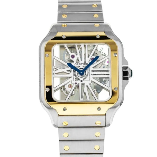 Cartier SANTOS DE CARTIER Skeleton gold/silver