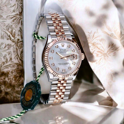 Datejust 31 mm Rose gold Bezel