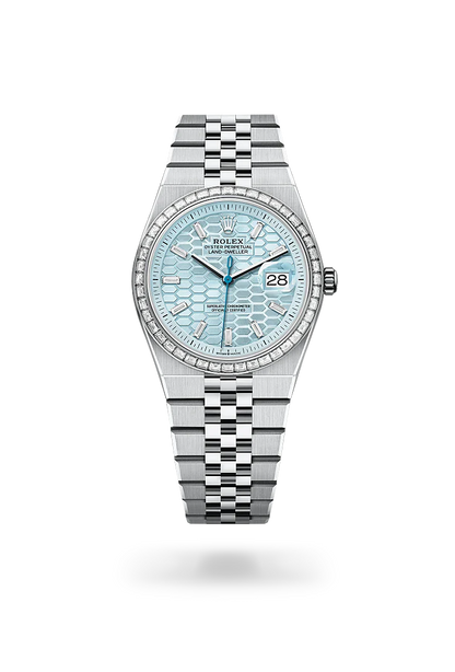 Rolex Land dweller silver bleu glacier 40 mm Diamand SERTI
