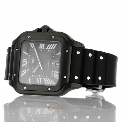 CARTIER SANTOS BLACK Silicone
