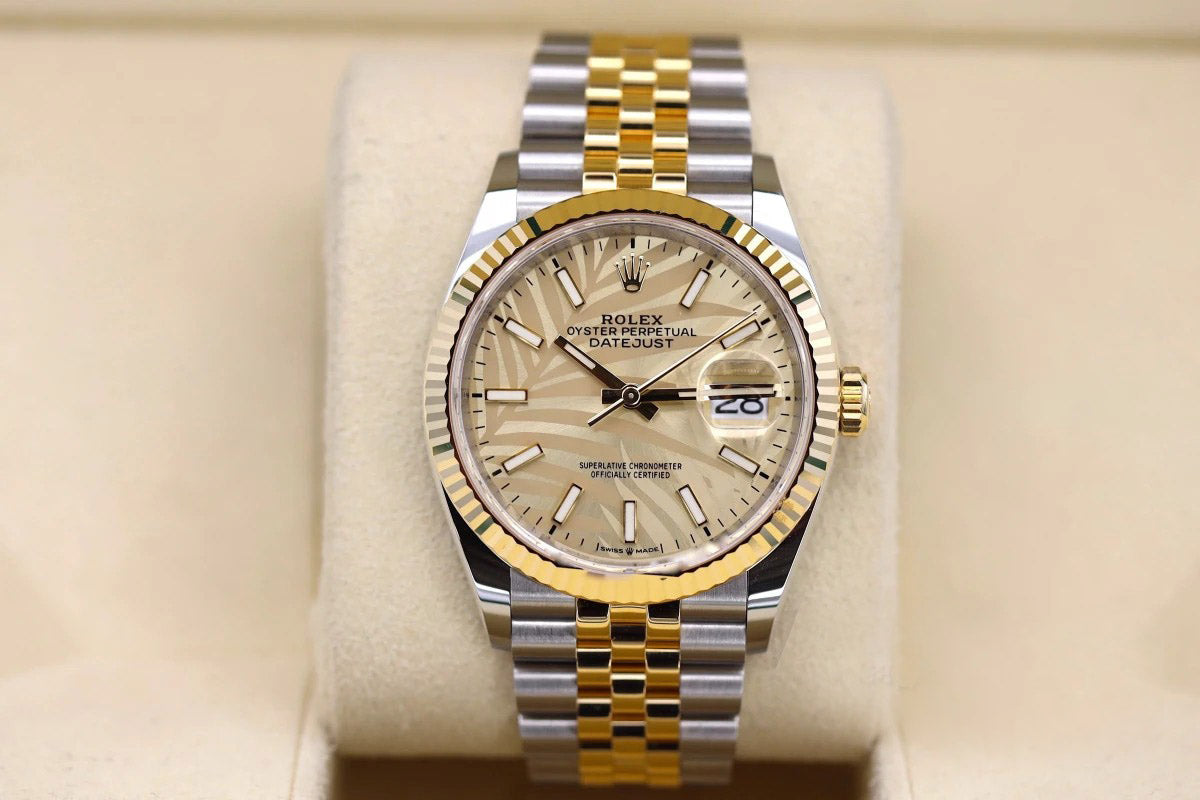 Datejust 36 mm Gold Palm 126233 Modèle 2021