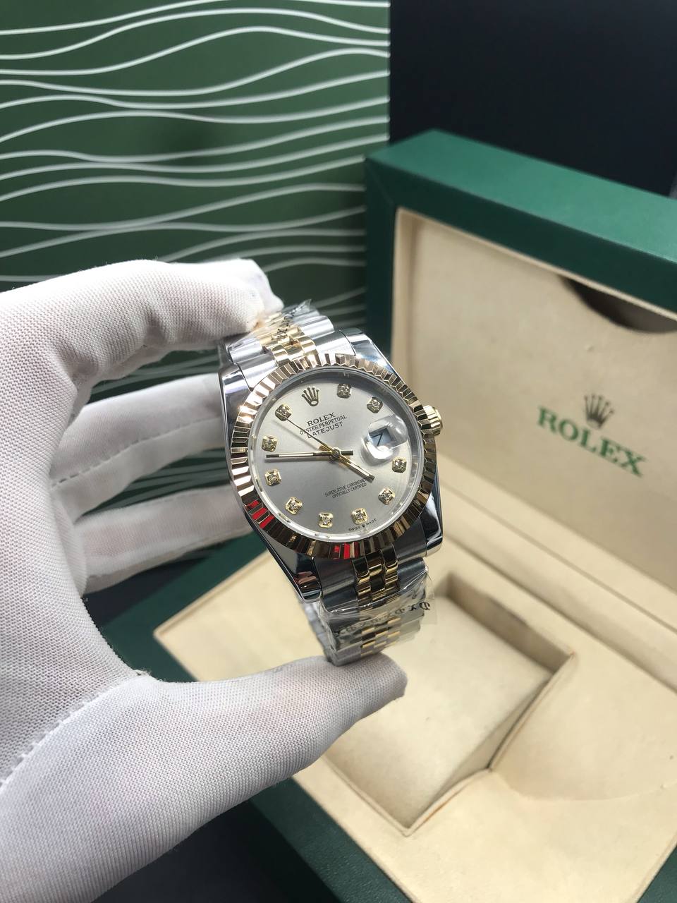 Datejust 31mm 2 Tones Fond Beige Pour Femme
