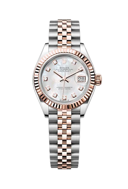 Datejust 31mm 2 Tones Fond Blanc Pour Femme
