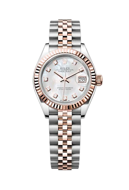 Datejust 31mm 2 Tones Fond Blanc Pour Femme