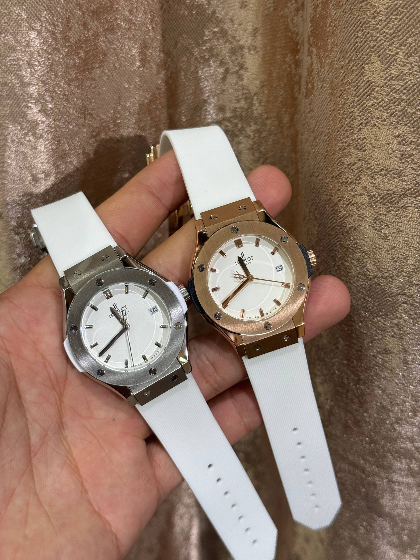 Hublot pour femme silver/bronze