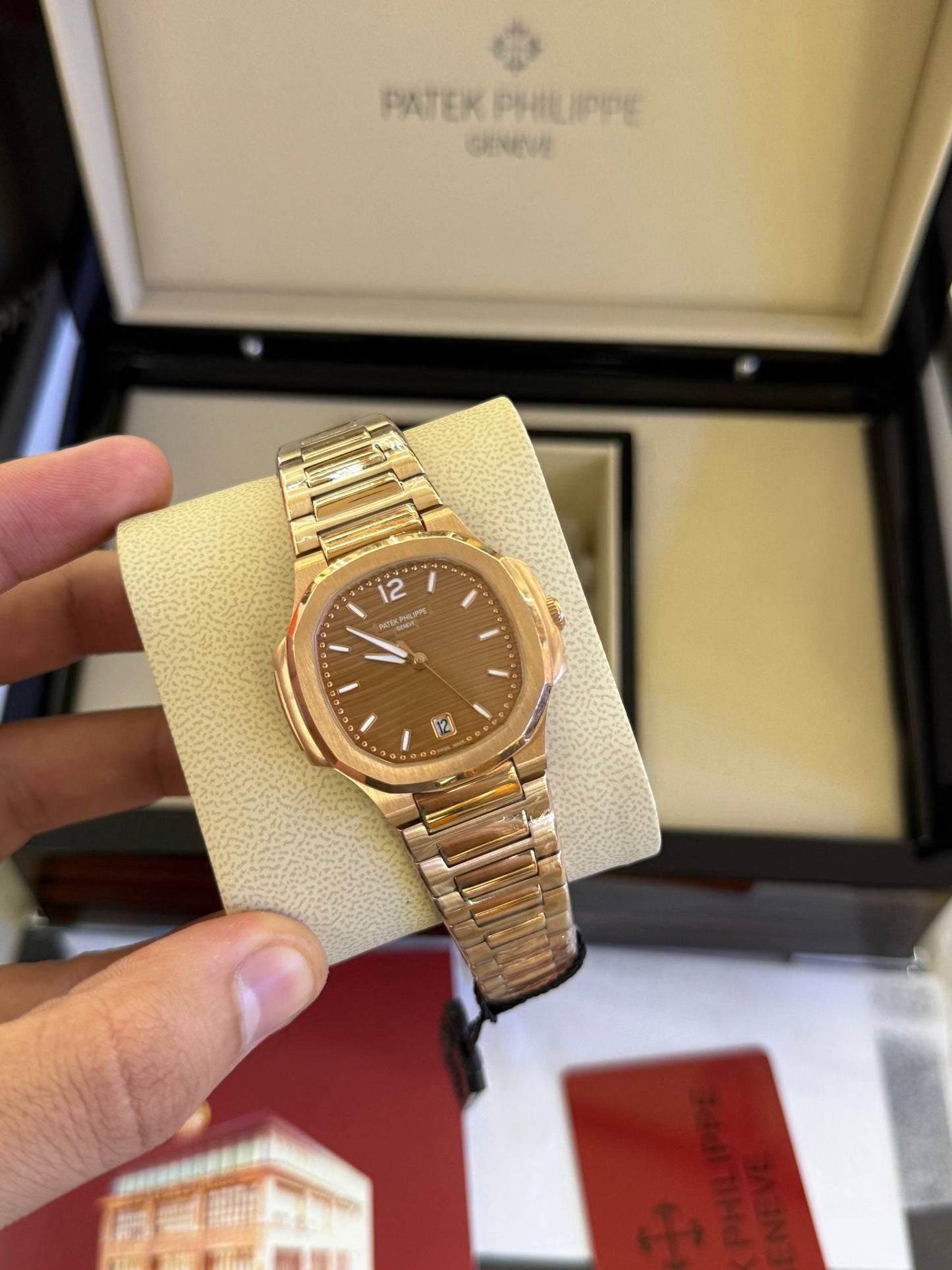 Patek Philippe femme Bronze / Chocolat