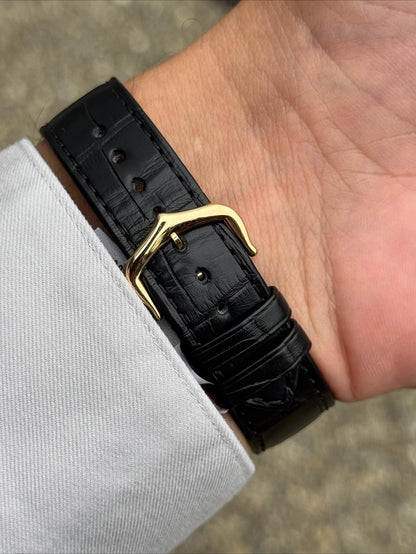 TANK LOUIS CARTIER WATCH gold/black full