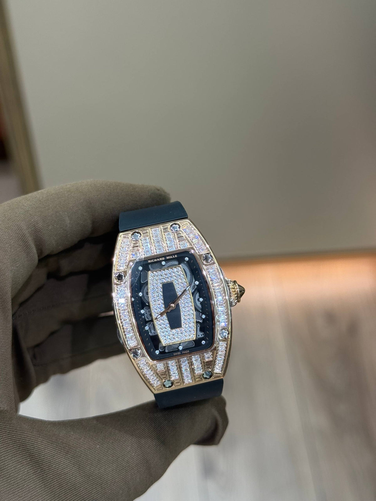 Richard Mille diamand Black cadran black