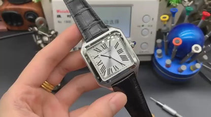 Cartier Santos dumont silver Petit modele