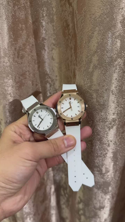 Hublot pour femme silver/bronze