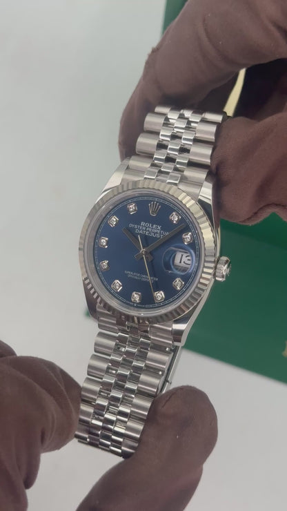 Rolex Datejust 36mm Jubilee Blue Diamond Dial