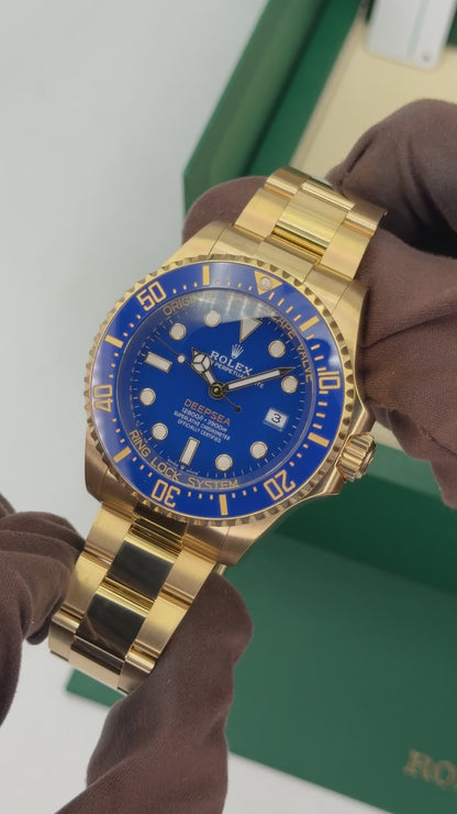 Rolex Deepsea Yellow Gold Blue Dial