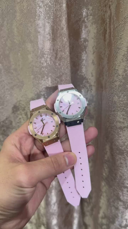 Hublot pour femme rose Silver/Bronze