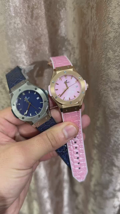 Hublot pour femme Bleu/Rose