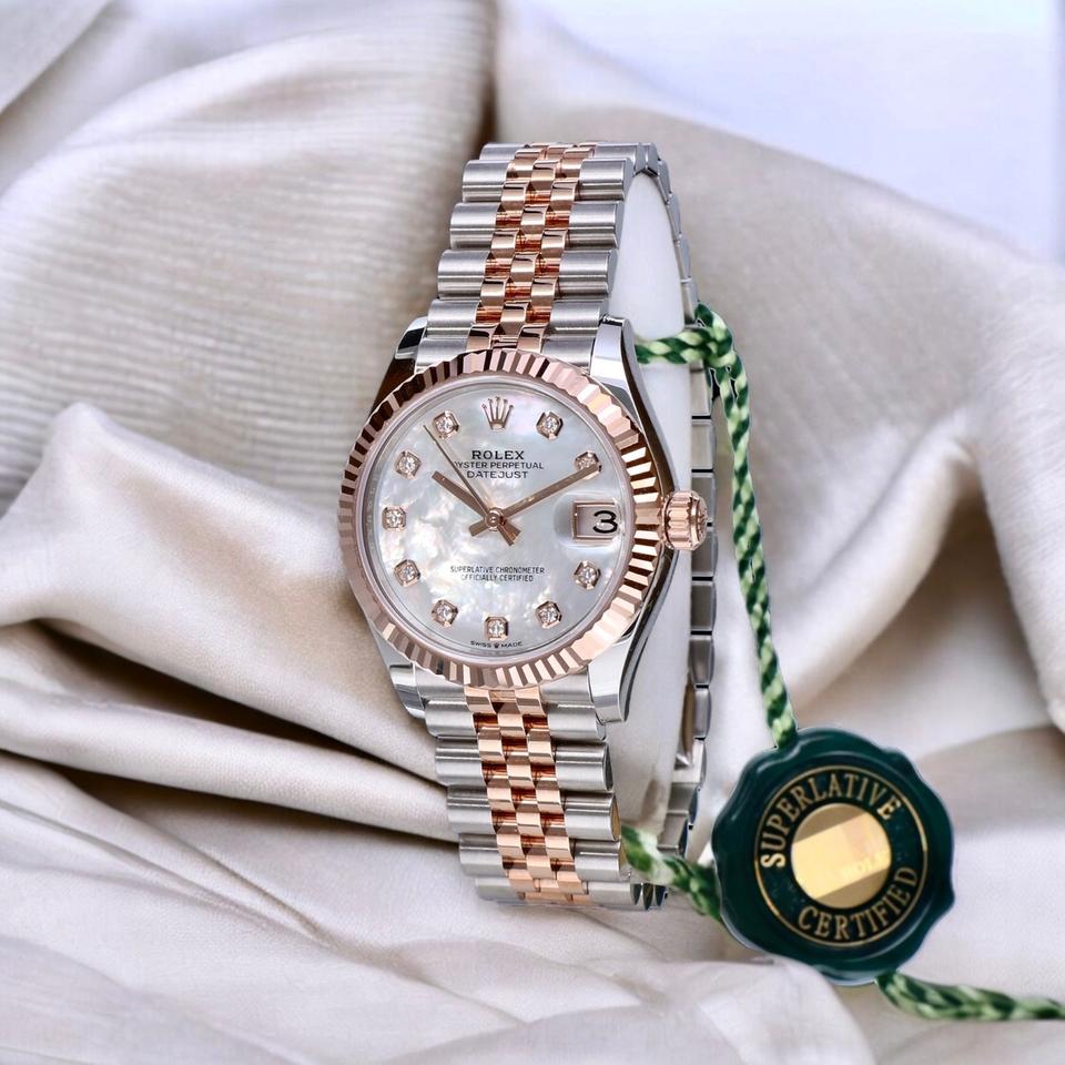 Datejust 31 mm Rose gold Bezel