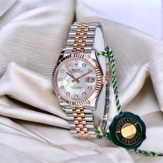 Datejust 31 mm Rose gold Bezel
